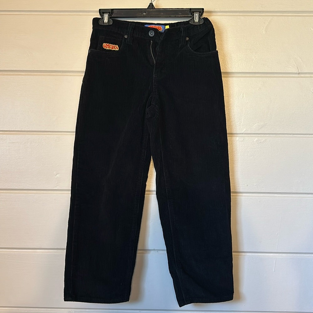 Empyre Loose Fit Black Corduroy Skate Pants – Size 24 | Gently Used